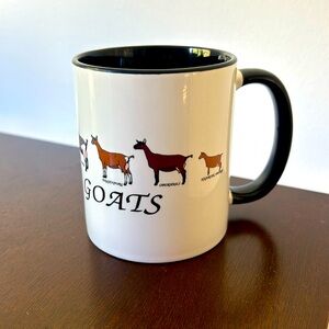 Dairy goats mug. Never used.